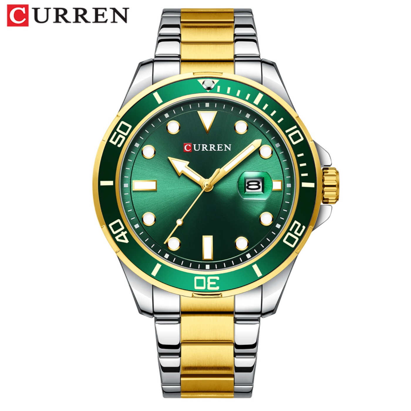 Luxury Watch Men - Reloj CURREN de la Serie Green