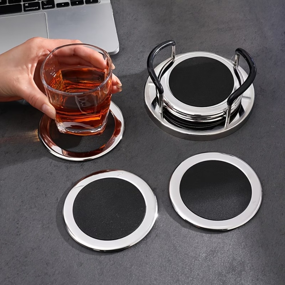 Juego de 6 Posavasos Redondos  - Marble Coaster Set reseña y precio