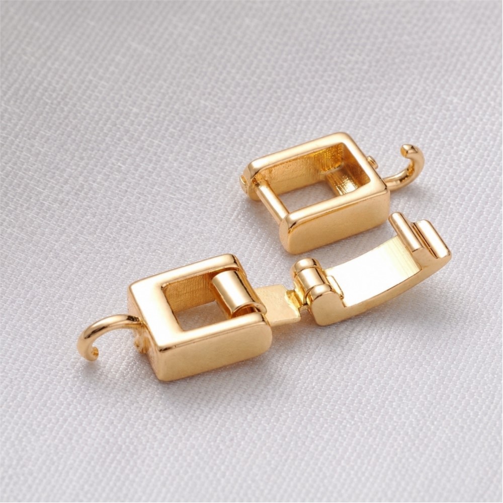 2 piezas de cierres de cadena  - Gold Plated Jewelry reseña y precio