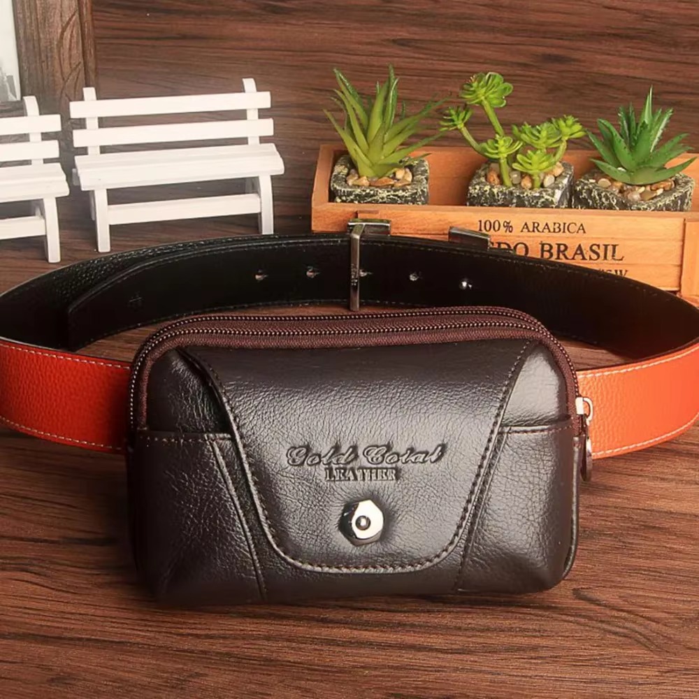 Bolsa de cuero genuino para ho - Leather Wallet Men reseña y precio