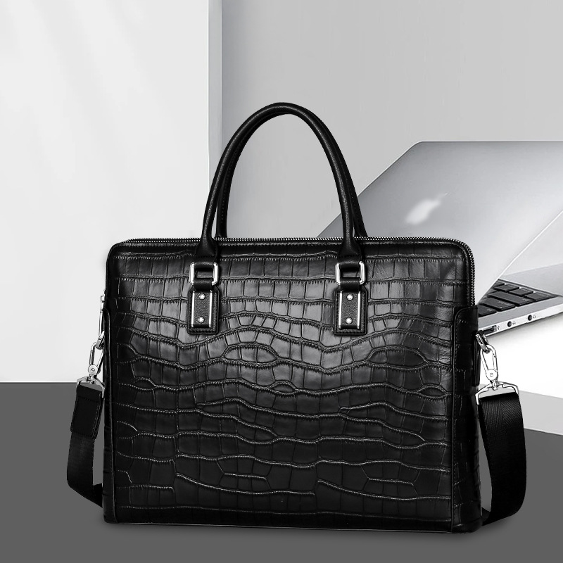 Maletín de cuero genuino para  - Leather Briefcase reseña y precio